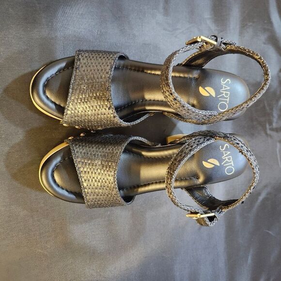 BRAND NEW FRANCO SARTO BLOCK HEEL OPEN-TOE SANDAL G1 - Picture 3 of 15